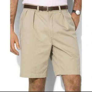 POLO by Ralph Lauren Tyler Classic Chino SHORTS Men 38 40 Pleated Khaki Twill